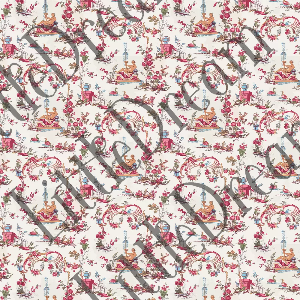 Photoshopパターン　Toilesdejouy フレンチクラシックなシームレスパターン素材 - 画像 (10)