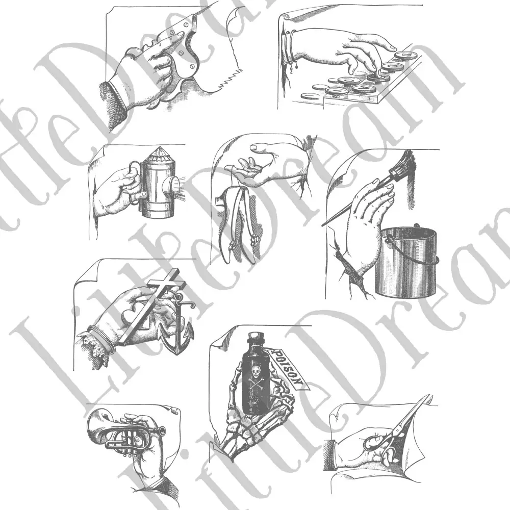 【ベクター】Pointing Hands 指差しイラスト素材【png】 - 画像 (3)