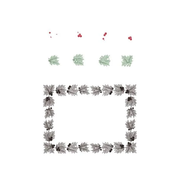 ベクター】クリスマスフレーム Vintage Christmas Frame 76枚【png