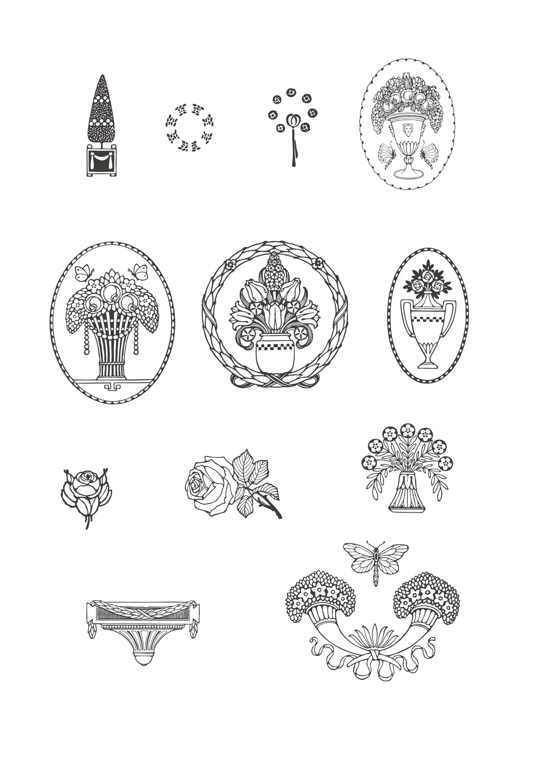 【ベクター】ばらとりぼん 212枚【png】 - 画像 (15)