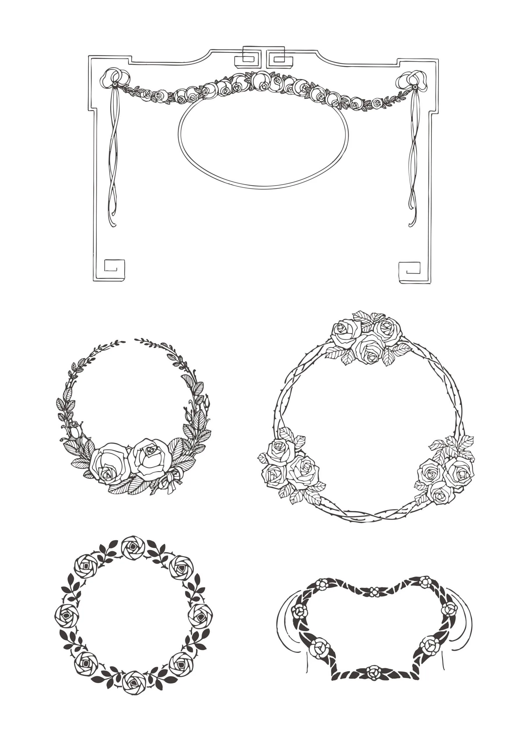 【ベクター】ばらとりぼん 212枚【png】 - 画像 (7)