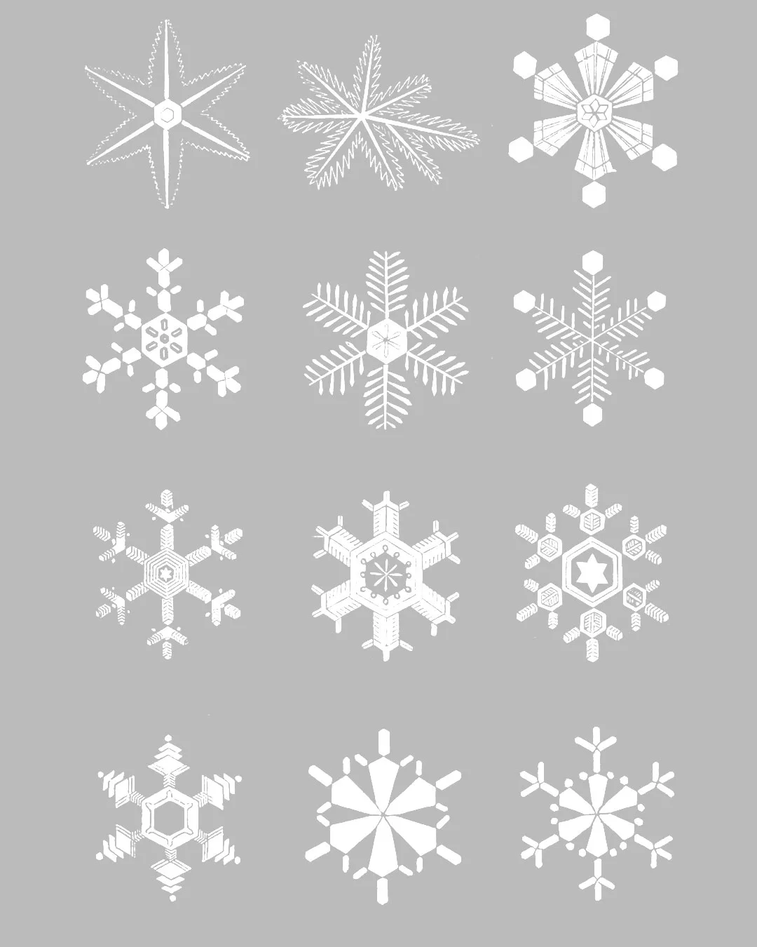 【Photoshopブラシ】SnowFlake 雪の結晶 49枚【png,abr】 - 画像 (6)