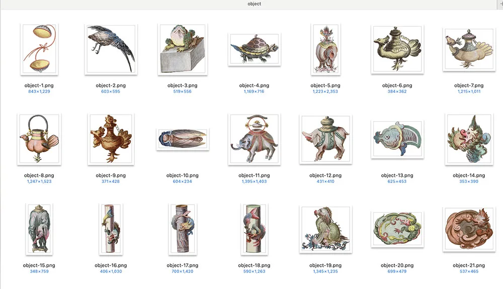 シノワズリの花 Chinoiserie flowers 128枚【png】 - 画像 (10)