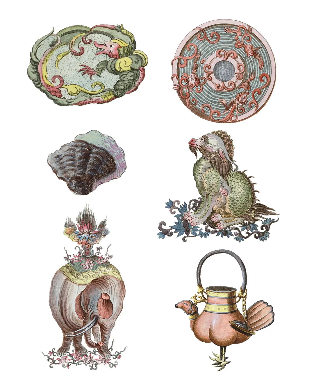 シノワズリの花 Chinoiserie flowers 128枚【png】 - 画像 (7)