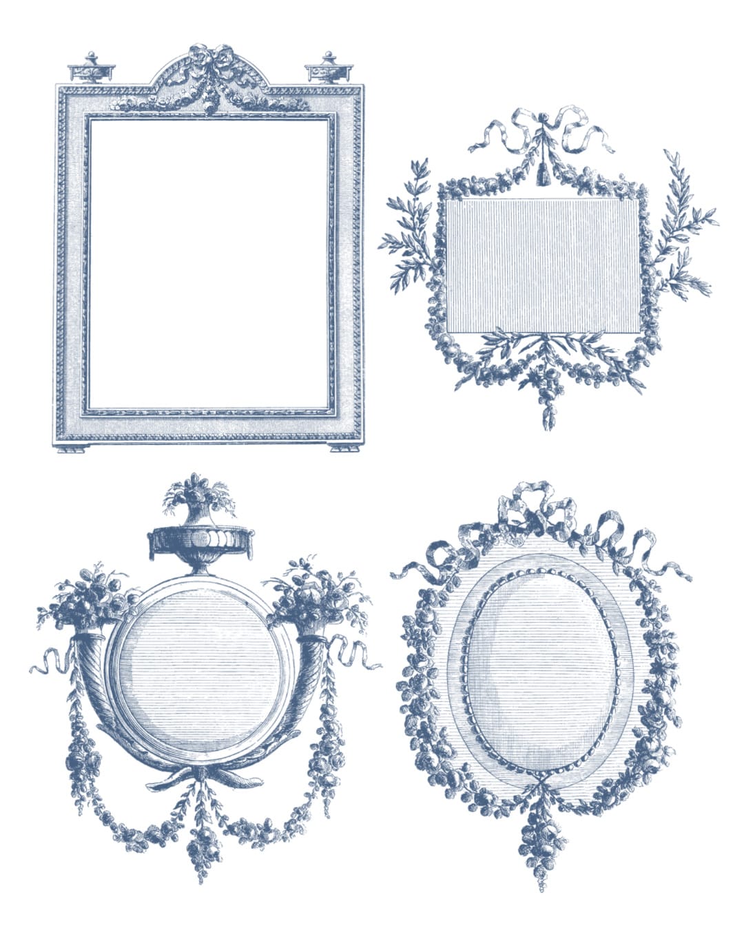 【Photoshopブラシ・パターン】French ornament frame and border フレンチオーナメントフレームアンドボーダー【png,abr,pat】 - 画像 (4)