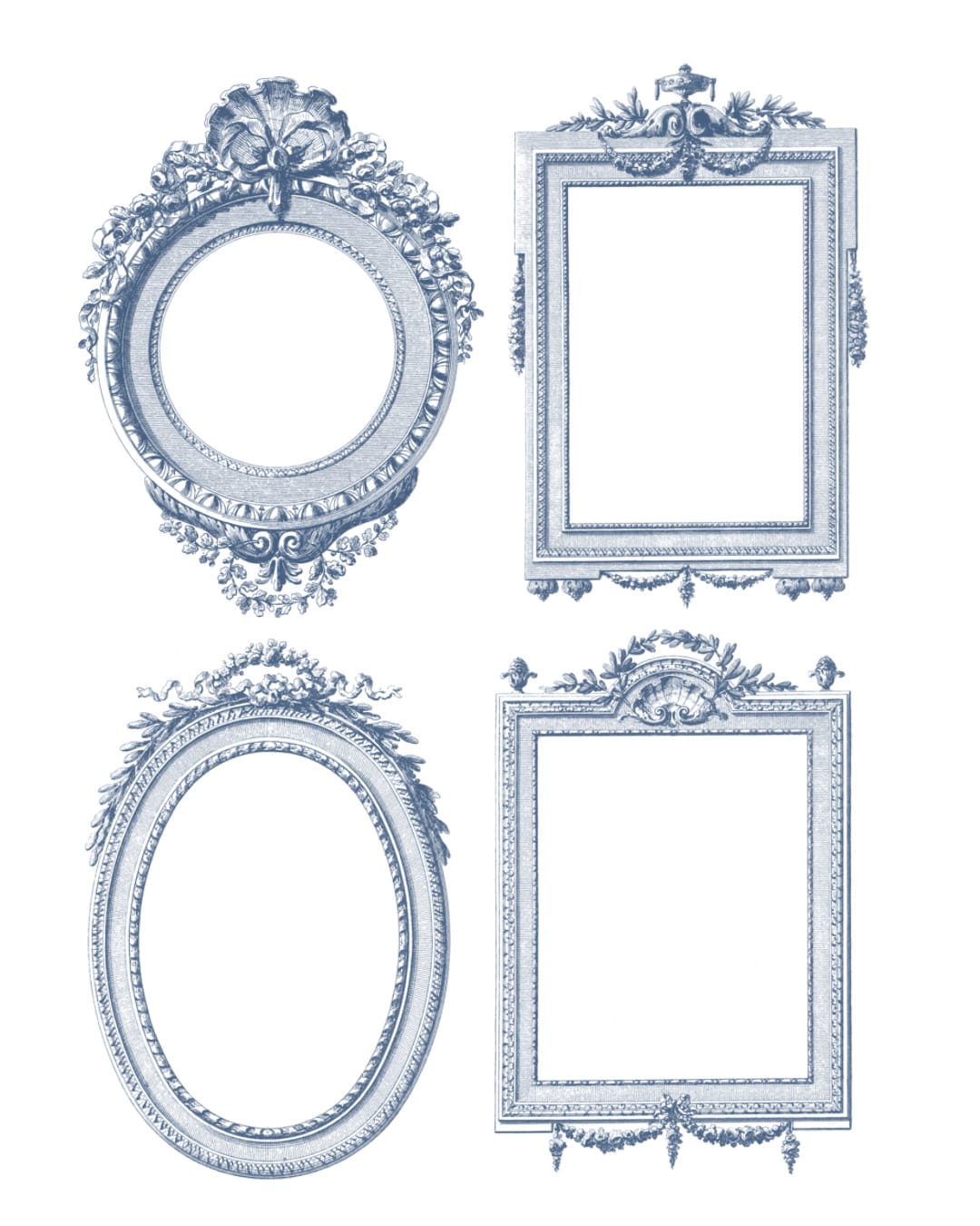 【Photoshopブラシ・パターン】French ornament frame and border フレンチオーナメントフレームアンドボーダー【png,abr,pat】 - 画像 (5)