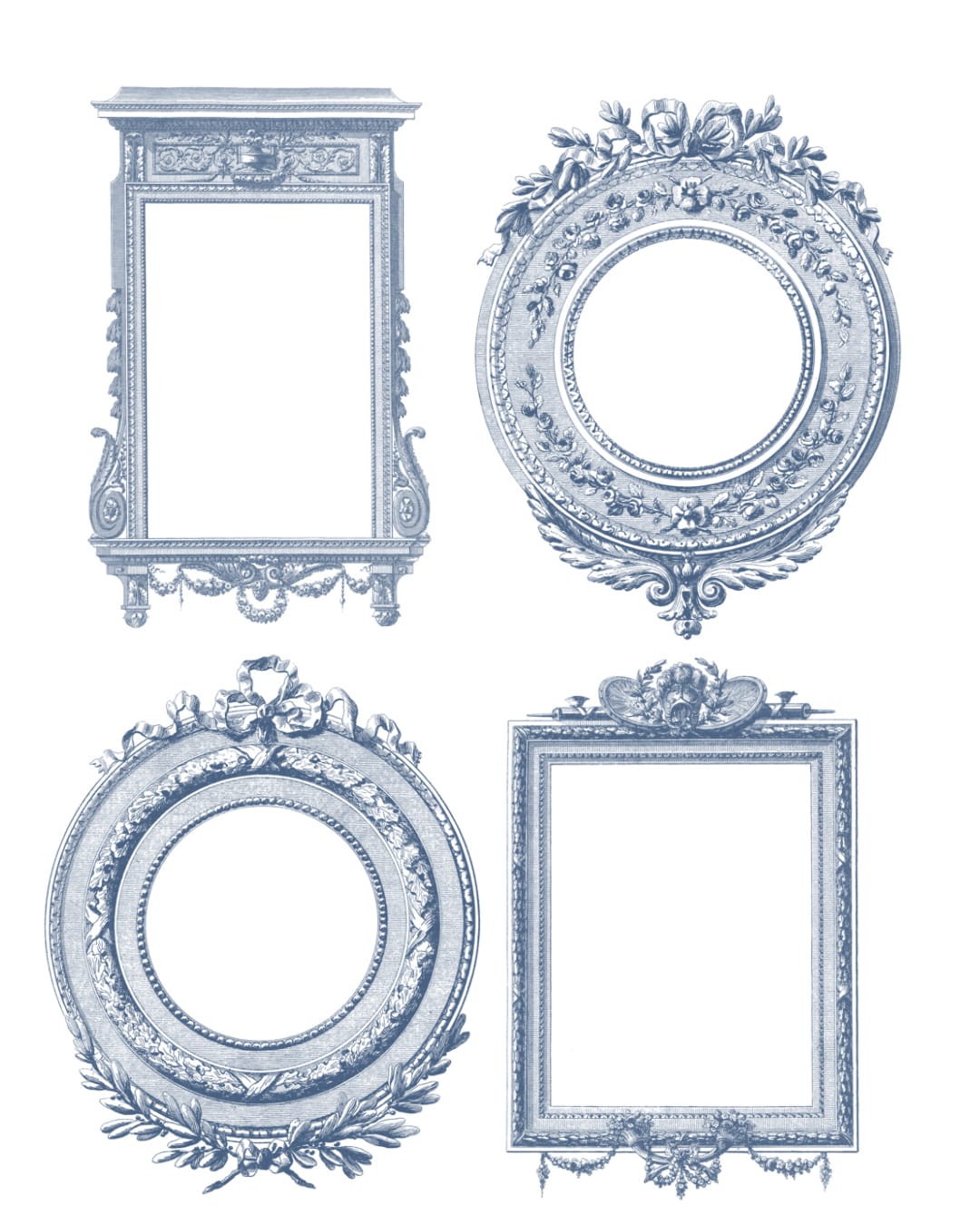 【Photoshopブラシ・パターン】French ornament frame and border フレンチオーナメントフレームアンドボーダー【png,abr,pat】 - 画像 (7)